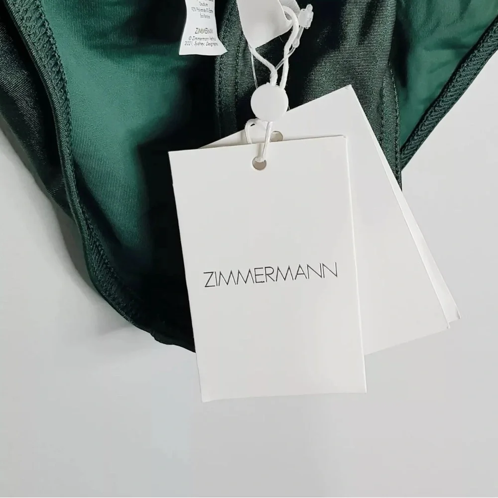 Zimmermann Green Bikini with Textured Fabric and Tie-Front - Picture 8 of 16